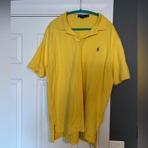 Ralph Lauren Men's Bright Yellow Polo Shirt